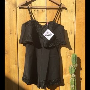 Sleeveless Tiered Romper